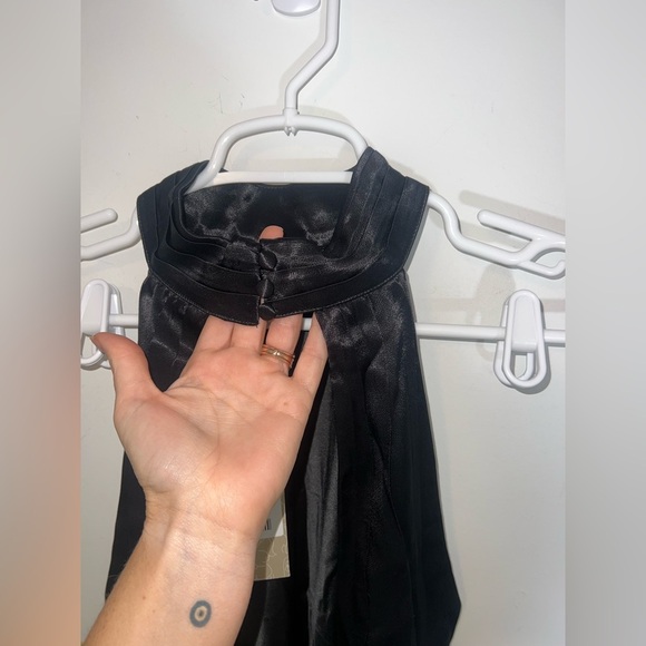 MESHKI new Claire Satin Drape Back Maxi Dress XL - Picture 10 of 15